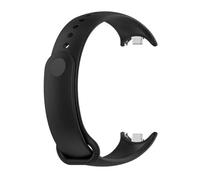 APVMFMKLTG Correa Fit For Mi Band 8 Pulsera Fit For Xiaomi Fit For Mi Band 8 Correa Metal-plug Silicone SmartWatch Pulsera Fit For Mi Band 8 Pulsera(01 black)