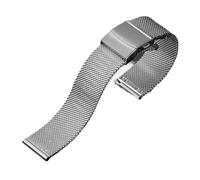 APVMFMKLTG Correa Milanesa De Metal Pulsera De Malla De 1,0 Mm Y 0,6 Mm Correa De Reloj De Acero Inoxidable Apta For Pulseras IWC Fit For Omega 12/14/16/18/20 Mm 22 Mm 24 Mm(0.6mm Mesh Blue,16mm)