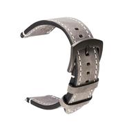 APVMFMKLTG Correas de reloj de liberación rápida de 18mm, 20mm, 22mm y 24mm, pulsera de repuesto Vintage, correa de reloj de negocios for hombres y mujeres(Gray,22mm)