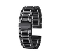 APVMFMKLTG Fit For Smart Watch Band Fit For Huawei Fit For GT3 Correa Correa De Reloj De Cerámica Blanca Y Negra Reloj Fit For GT3 Hombres Y Mujeres Correa De Repuesto 43 46 Mm(4110 silver black,20mm(