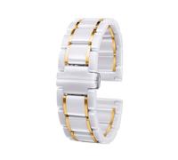APVMFMKLTG Fit For Smart Watch Band Fit For Huawei Fit For GT3 Correa Correa De Reloj De Cerámica Blanca Y Negra Reloj Fit For GT3 Hombres Y Mujeres Correa De Repuesto 43 46 Mm(4110 gold white,20mm(43