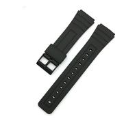 APVMFMKLTG Pulsera De 18 20mm Apta For Casio W800H W800H A158/168 AE1200/1300 Correa De Reloj De Silicona Apta For SGW400 F91W F84 F105/108 Correa De Goma 16 22mm(Black-black,20mm)