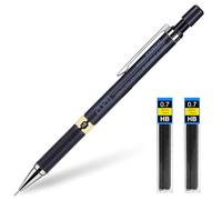 APXEL 1 Unidad Portaminas MecáNicos de 0,7 mm con 2 Cajas Recambios de LáPiz MecáNico, Agarre de LáPiz Antideslizante, Adecuado para Escribir, Redactar, Dibujar y Bocetar