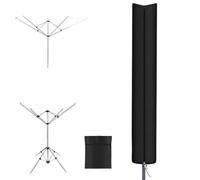 APXEL Funda Protectora Tendedero Rotary, 210D Oxford Funda Tendedero Exterior con Cordón y Cremallera, Resistente al Agua y a Los Rayos UV, Cubierta Rotativa de LíNeas de Lavado (165 * 15cm)