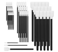 APXEL Kit de 150 Palillos de Esponja de Limpieza, 3 Tipos de hisopos de Bastoncillos Limpieza de Espuma Aptos para Impresoras de Inyección de Tinta y Lentes Ópticas, Antipolvo y Antiestático, Negro