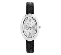 APXEL Reloj de Cuero para Mujer, Reloj de Analógico Cuarzo con Esfera Ovalada Clásica, Relojs Mujer de 2 Manecillas, Adecuado para Niñas y Mujeres, un Buen Regalo(Esfera Blanca)