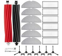APZOVO Kit de Accesorios Recambios para Roborock S8 /S8+ /S8 Plus Aspiradora, 2 Cepillo Principal, 6 Filtros, 6 Mopas, 6 Cepillos Laterales