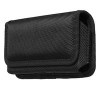 AQ Mobile Funda Cinturón Horizontal para Móviles y Smartphones, Talla M (Interior: 13,8 x 6,8 x 1,2 cm) Textil, Pinza de cinturón, Cierre magnético