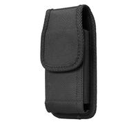AQ Mobile Funda Cinturón Vertical para Móviles y Smartphones, Talla XL (Smartphone MAX 16,5 x 8 x 1,1 cm) Textil, Pinza de cinturón, Lazo para cinturón