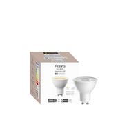Aqara Bombilla LED T2(GU10, CCT), Thread/Zigbee, Blanca Regulable, 2700K-6500K, 30W Equivalente, Matter, Bombilla Inteligente Compatible HomeKit, Alexa, Google Home