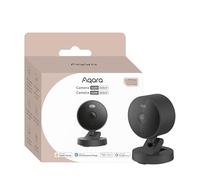 Aqara Cámara G100 Select Black Global, cámara de seguridad 2K con foco y visión nocturna IR, impermeable IP65, detección de IA, audio bidireccional, compatibilidad con hogar inteligente para