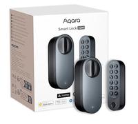 Aqara Cerradura Inteligente U200 con lector de huella digital, Matter over Thread, Cerradura Electronica Sin Llave con Apple Home Key y Batería Recargable, Soporta Apple Home, Google Home, Alexa,Negro