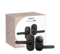 Aqara Smart Lock U300 - Cerradura de puerta de entrada sin llave con mango y huellas dactilares con llaves Apple Home, teclado de pantalla táctil, bloqueo de palanca inteligente compatible con Apple