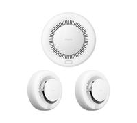 Aqara Detector de Humo-3Pack, Requiere Aqara Hub Zigbee 3.0, Sirena de 85 dB, Indicador LED, Batería de Larga duración, Alarma Incendios, Matter Over Bridge, Compatible con HomeKit, Alexa, Google Home
