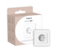 Aqara Enchufe Pared H2 EU con Matter, Requiere Zigbee 3.0 HUB, 16A, Monitoreo Energía y Protección Energía, Programación, Modo Temporizador y Control Voz,Compatible HomeKit, Alexa, Google Home e IFTTT