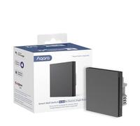 Aqara Interruptor Inteligente de Pared H1 EU (Sin neutro, Pulsador simple), Requiere AQARA HUB, Zigbee 3.0, Mando a Distancia, Compatible con Alexa, HomeKit, Google Assistant e IFTTT, Gris
