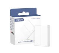 Interruptor inteligente Aqara WRS-R02 Zigbee 3.0 doble canal, control remoto y por Voz Blanco