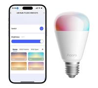 Aqara E27 bombilla inteligente pera A60 blanca con Zigbee