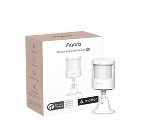 Aqara Sensor de Movimiento y luz P2, Matter, Thread, Bluetooth 5.0, 0-1500 Lux, Funciona con Pilas