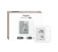 Aqara Termostato de Habitación Inalámbrico W100, Thread/Zigbee | Monitoreo de Temperatura y Humedad, Control Remoto de HVAC, 3 Botones Personalizables, Compatible Apple Home, Alexa, Google