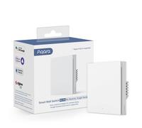 Aqara Interruptor Inteligente de Pared H1 EU (Sin neutro, Pulsador simple), Requiere AQARA HUB, Zigbee 3.0, Mando a Distancia, Compatible con Alexa, HomeKit, Google Assistant e IFTTT