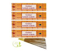 Aqasha Goloka - Varillas de incienso (4 x 16 g, 20 cm,) 4 cajitas
