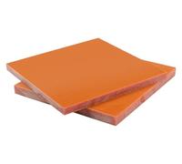 AQCDPJYU 2 Pcs Orange Red Bakelite Phenolic Laminated Resin Board 100×100×3Mm-100×200×3Mm Suitable for Industrial Applications,100×100×3mm(100x200x3mm)