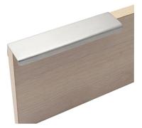 AQCDPJYU 2 tiradores ocultos for armario, cajón, acero inoxidable 304, con borde dentado, for muebles, armarios, cocinas, puertas, cajones(Brushed,Hole distance 160mm)