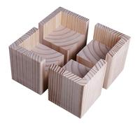 AQCDPJYU Elevadores de Cama de Madera, 4 elevadores de Muebles de Color Madera, Varios tamaños(8 * 8 * 11cm)