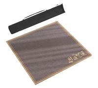 AQCDPJYU Juego de Mahjong con tapete Cuadrado, dominó Mahjong, Cartas de póker y Bolsa de Almacenamiento: tapete Perfecto for Juegos de Mesa.(Gray,39.4x39.4in/120x120cm)