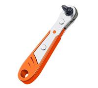 AQCDPJYU Llave de trinquete hexagonal mini de 1/4 de pulgada, herramienta de reparación manual con destornillador(Silver)