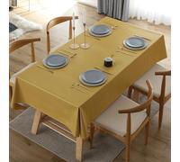 AQCDPJYU Mantel | Impermeable | PVC Limpio con un paño | Rectángulos | for Cocina Picnic al Aire Libre Interior | Mantel(Turmeric,120x170cm)