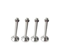 AQCDPJYU Pies Planos Ajustables de Alta Resistencia, Almohadilla niveladora Suave con Base de 60mm for Banco de Trabajo de máquina, 4 Uds.(D60X M10X100mm)