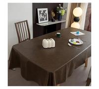 AQCDPJYU Tapete de Escritorio de Cuero, Mantel Encerado con Aceite, Cubierta de Mesa Rectangular Suave y Lavable for Banquetes y hoteles(Coffee,140x180cm)