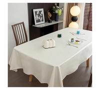 AQCDPJYU Tapete de Escritorio de Cuero, Mantel Encerado con Aceite, Cubierta de Mesa Rectangular Suave y Lavable for Banquetes y hoteles(White,140x140cm)