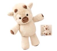 AQCQDQ Highland - Peluche de vaca - Lindo juguete de peluche, mini muñeca de terneros, suave peluche de dibujos animados, decoración de vaca corriendo, regalo para niños para cumpleaños y vacaciones