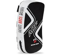 AQF Almohadilla para Brazo Curvada para Golpes para Kick Boxing Tailandés MMA Manoplas Boxeo de Protección para Golpes con Enfoque al Muay Thai (Único, Blanco)