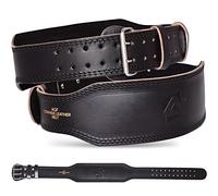 AQF Cinturon Lumbar Gimnasio, 10,2cm Amplio Cuero De Vaca Faja Lumbar, Cinturones Hombre Mujer Levantamiento Acero Rodillo Hebilla Powerlifting Musculacion Cinturon Lastre Gimnasio