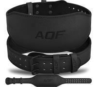 AQF Cinturon Lumbar Gimnasio, 4" 6" Amplio Cuero Acolchado Cinturón Gym, Powerlifting Belt Con Acero Rodillo Hebilla, Cinturon Halterofilia Para Levantamiento & Fitness