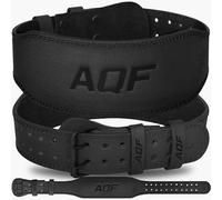 AQF Cinturon Lumbar Gimnasio, 4" 6" Amplio Cuero Acolchado Cinturón Gym, Powerlifting Belt Con Acero Rodillo Hebilla, Cinturon Halterofilia Para Levantamiento & Fitness