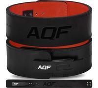 AQF Cinturon Lumbar Gimnasio Cinturón Musculación - 4" Ancho x 13mm Grosor Palanca Hebilla Soporte Lumbar - Cinturón Gym Entrenamiento Hombre para Fisicoculturismo (Hebilla Aleación, Medium)
