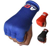AQF Guantes Interiores de Boxeo elásticos para el puño, Guantes Protectores alternativos a Vendas Transpirables (Azul, S)