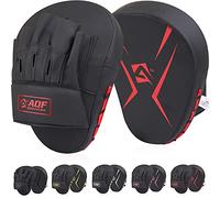 AQF Manoplas Boxeo, Almohadillas de Boxeo, Paos Boxing Mitones, Muay Thai Rex Cuero Curvo Guantes Boxeo, Almohadillas De Enfoque, Focus Pads para MMA & Karate Patas De Oso