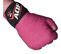 AQF Vendas Boxeo con 4 Metros Eslora Vendas Elasticas para Deportes De Combate, Boxeo, MMA (Artes Marciales Mixtas) Y Cross Fitness (Rosa)