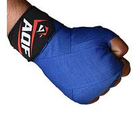 AQF Vendas Boxeo con 4 Metros Eslora Vendas Elasticas para Deportes De Combate, Boxeo, MMA (Artes Marciales Mixtas) Y Cross Fitness (Azul)