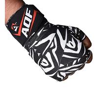 AQF Vendas Boxeo con 4 Metros Eslora Vendas Elasticas para Deportes De Combate, Boxeo, MMA (Artes Marciales Mixtas) Y Cross Fitness (Rayas de Cebra)
