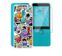 AQGGESH para Nokia 235 4G 2024 Funda + Protectores de Pantalla, Transparente Suave Silicona TPU Case Anti-Rasguño Protectora Carcasa para Nokia 235 4G 2024 (2.8") - XS40