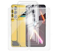 AQGGIIXY 2 Pack Funda + 2 Pack Protectores de Pantalla para ZTE Nubia Neo 3 GT (6.80") Carcasa Transparent Silicone Cover Suave Caso -Vidrio Templado Film Película