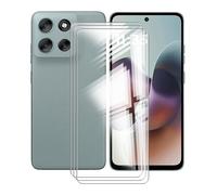 AQGGIIXY 3 Piezas, Protector Pantalla para Motorola Moto G56 (6.72"), Vidrio Templado Antiarañazos, Antihuellas, sin Burbujas, Dureza 9H, 0,33 mm, Ultra Transparente, Ultra Resistente