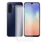 AQGGIIXY 3 Piezas, Protector Pantalla para Samsung Galaxy M17 (6.70"), Vidrio Templado Antiarañazos, Antihuellas, sin Burbujas, Dureza 9H, 0,33 mm, Ultra Transparente, Ultra Resistente